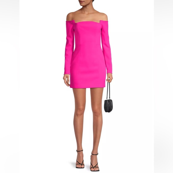 Misha Bonita Off-The-Shoulder Minidress Size 10 NWT - Picture 1 of 5